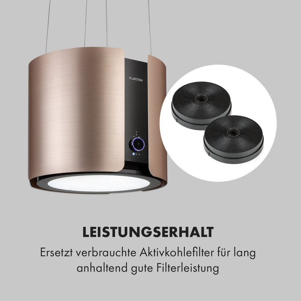 Фильтр с активированным углем Skyfall Smart запчасть для вытяжки 17,5x3,5 см (ØxH) (Германия, читать описание) Ровно - изображение 2