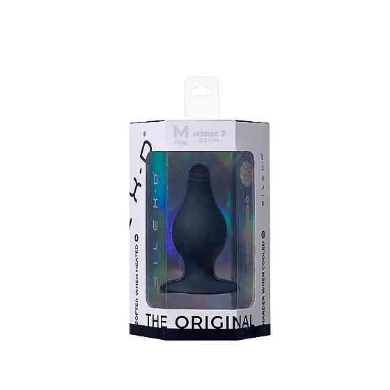 Анальная пробка двойной плотности SILEXD Thermo Reactive черная, Medium Sex Aura Киев