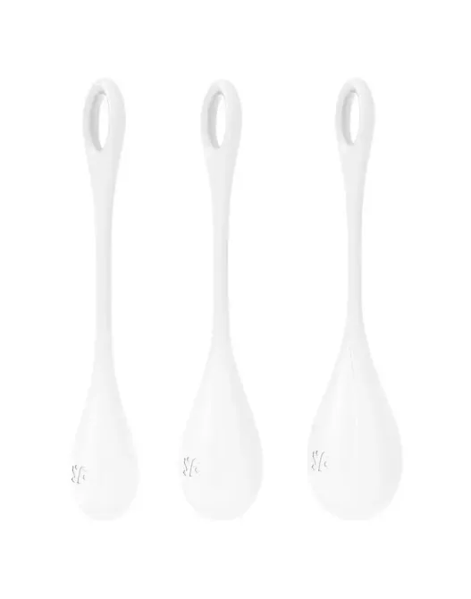 Набор йони бусин Satisfyer Yoni Power 1 White, диаметр 2-2,5-3см, вес 22-46-74гр Львов - изображение 4