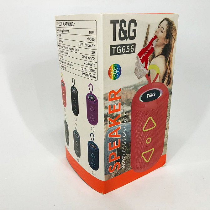 Блютуз-колонка с usb-портом TG656, Музыкальная блютуз колонка с подсветкой, Маленькая колонка для улицы YF-50 Львов - изображение 1