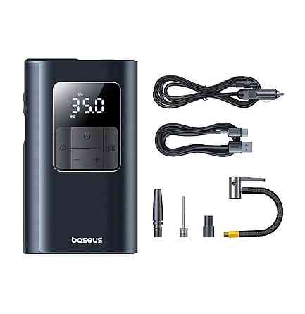 Автомобильный насос Baseus PrimeTrip VA1 Wired and Wireless 2-in-1 Tire Inflator Cosmic Black Киев