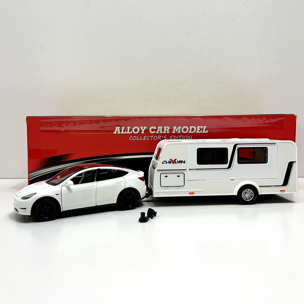 Машина з трейлером масштаб 1:32 інерція звук світло Білий (B21045) Чернігів - фото 6