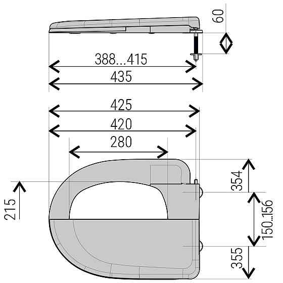 Сиденье для унитазу MERKURY OPTIMUM (000029114) Киев