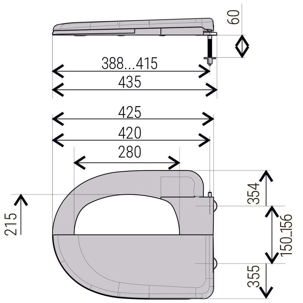 Сиденье для унитазу MERKURY OPTIMUM (000029114) Киев - изображение 4
