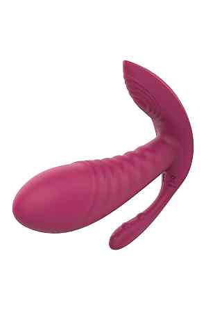 Массажер-вибратор рельефный Dream Toys Essentials с тройной стимуляцией, красный Sex Aura Киев
