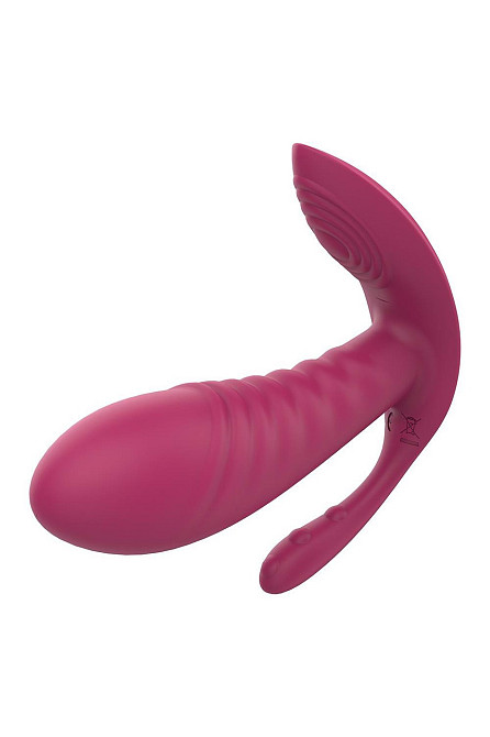 Массажер-вибратор рельефный Dream Toys Essentials с тройной стимуляцией, красный Sex Aura Киев - изображение 3