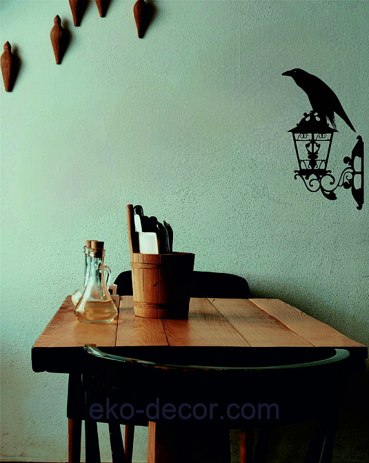 Декоративне настінне 3D Панно «Ворон» Декор на стіну з об'ємом Київ - фото 5