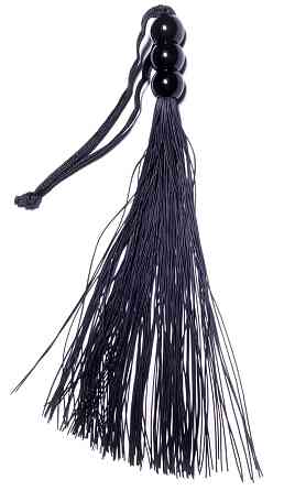 Силиконовый флогер ( длина 26 см ) Fetish Boss Series - Silicone Whip Black 10