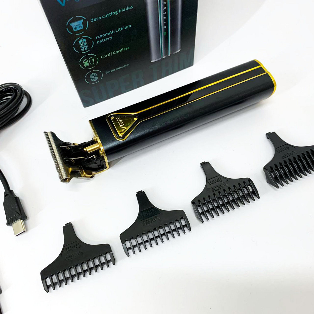 Перезаряджається набір для стрижки волосся VGR V-009, Машинка для стрижки акумуляторна з насадками HF-31 Івано-Франківськ - фото 8