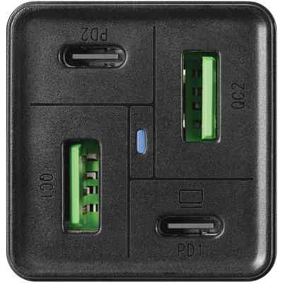 Зарядное устройство Sandberg 4in1 2xUSB-C 2xUSB PD 65W QC 3.0 20W (441-45) Винница