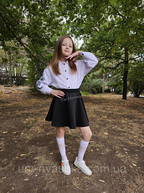Чорна шкільна спідниця 140 Кривий Ріг - фото 3