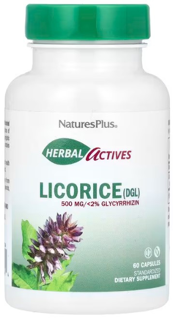 Корінь солодки Nature's Plus Licorice 500 мг 60 капсул Київ - фото 1