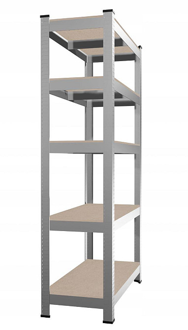 Стеллаж металлический 180x90x30 5 полок (серый) Киев - изображение 1
