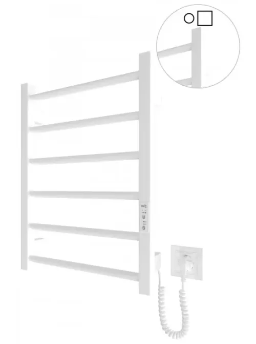 Електрична рушникосушка Hygge Family Leeds 570x430 білий мат Київ - фото 1