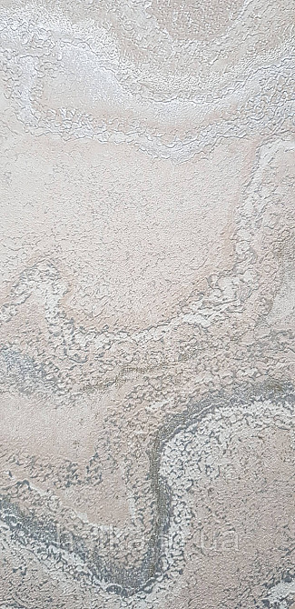 Обои виниловые на флизелине AS creation Della Natura 1.06Х10 абстракция волны бежевые серебристые белые Киев - изображение 3