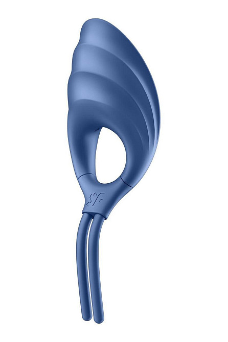 Ерекційне віброкільце-ласо Satisfyer Swordsman Blue, міцна фіксація, 10 режимів, потужний мотор Sex Aura Київ - фото 1
