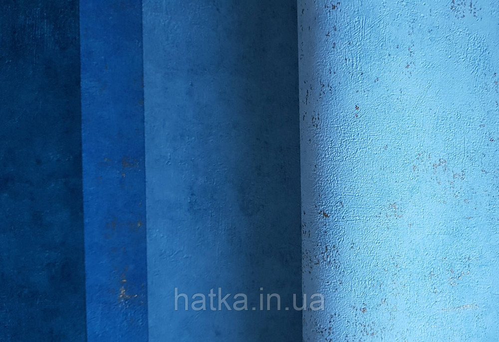 Шпалери вінілові на флізеліні Caselio 0.53х10 Beton 2 під штукатурку під бетон блакитні м'ята із золотистим Київ - фото 4