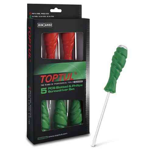 Набір викруток ударних SUPER GRIP TOPTUL 5 од. GAAE0509 Чернігів