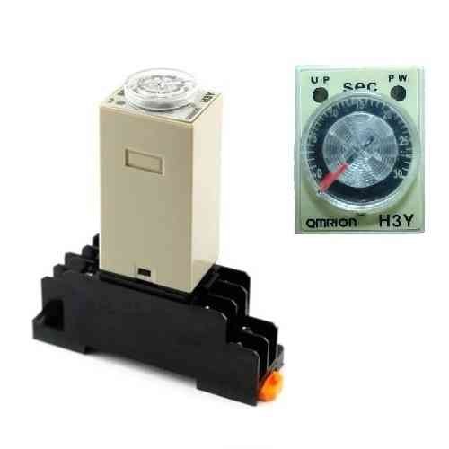 Реле времени, таймер H3Y-2, 0-30с 12В 5А на DIN-рейку Винница