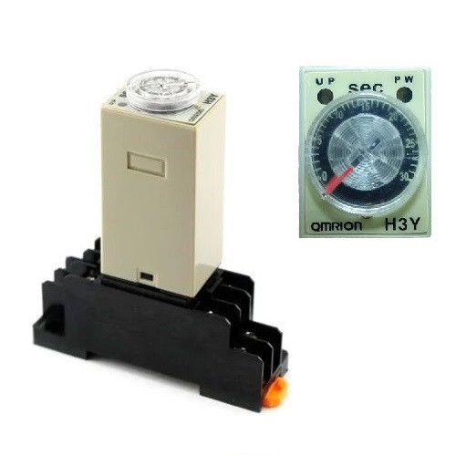 Реле часу, таймер H3Y-2, 0-30с 12В 5А на DIN-рейку Вінниця - фото 1