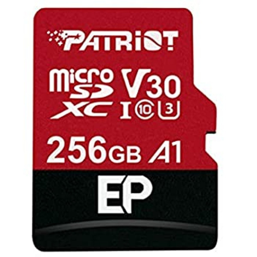 microSDXC (UHS-1 U3) Patriot EP Series 256Gb class 10 V30 (R-100MB/s, W-80MB/s) (adapter SD) Київ - фото 1
