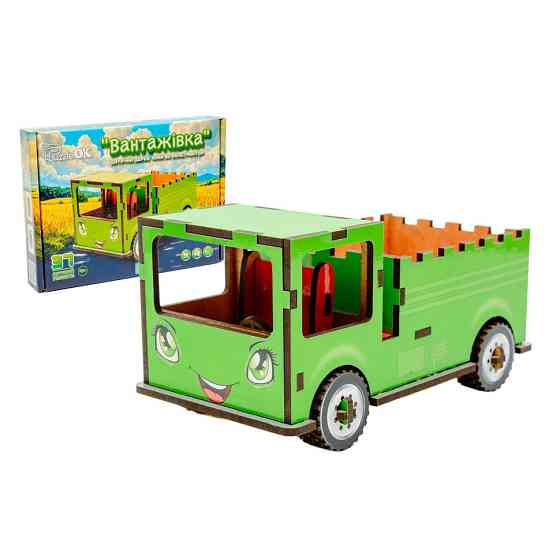 Дитячий дерев'яний 3D конструктор "Вантажівка" Puz-00929, 37 деталей Вінниця