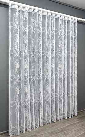 Тюль VR-Textil 1969т Жакард Білий 400х270 см (42-1005) Київ