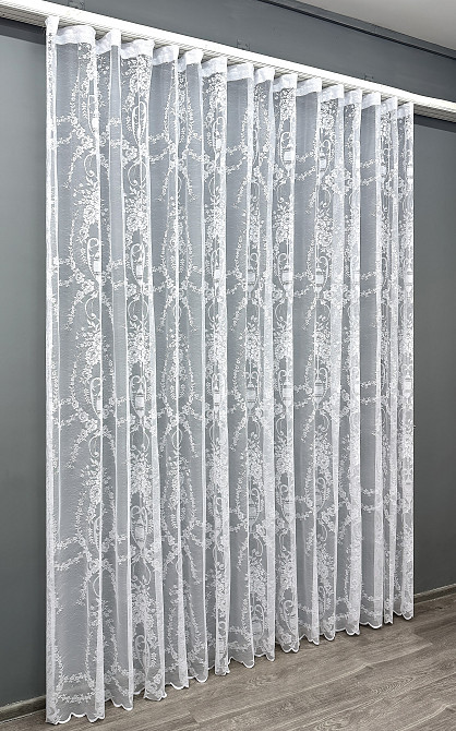 Тюль VR-Textil 1969т Жакард Білий 400х270 см (42-1005) Київ - фото 3