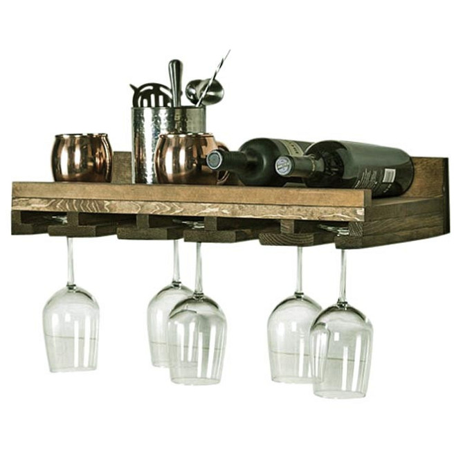 Настенная винная полка 