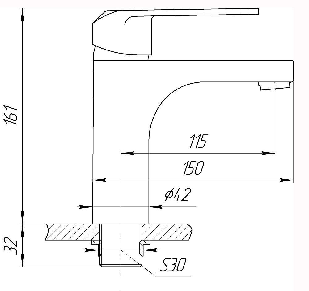 Змішувач для умивальника DOMINO PALMA DD-401 Тернопіль - фото 6