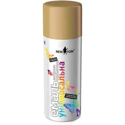 Аэрозольная краска для автомобиля New Ton універсальна 1001 бежевий гл., аероз. 400 мл (000000201) Винница