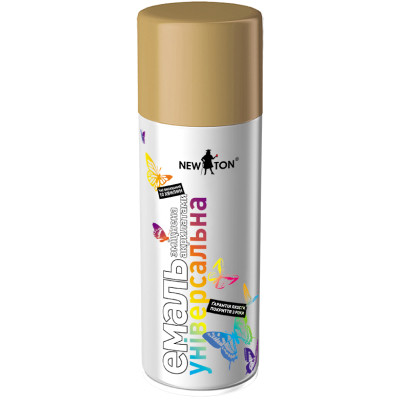 Аэрозольная краска для автомобиля New Ton універсальна 1001 бежевий гл., аероз. 400 мл (000000201) Винница - изображение 1