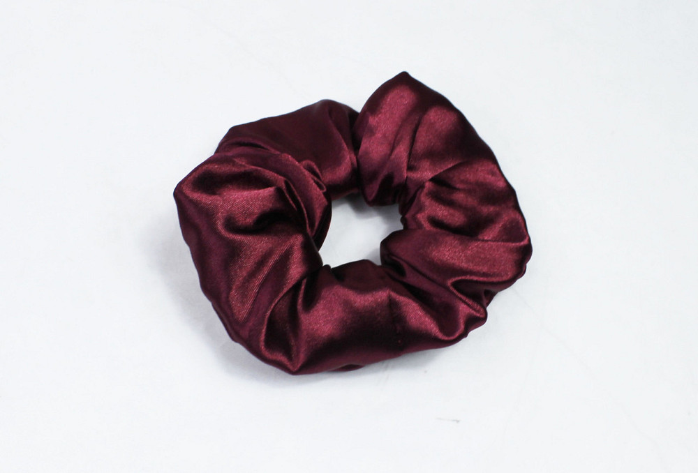 Резинка для волос атласная Бордовый Харьков - изображение 2