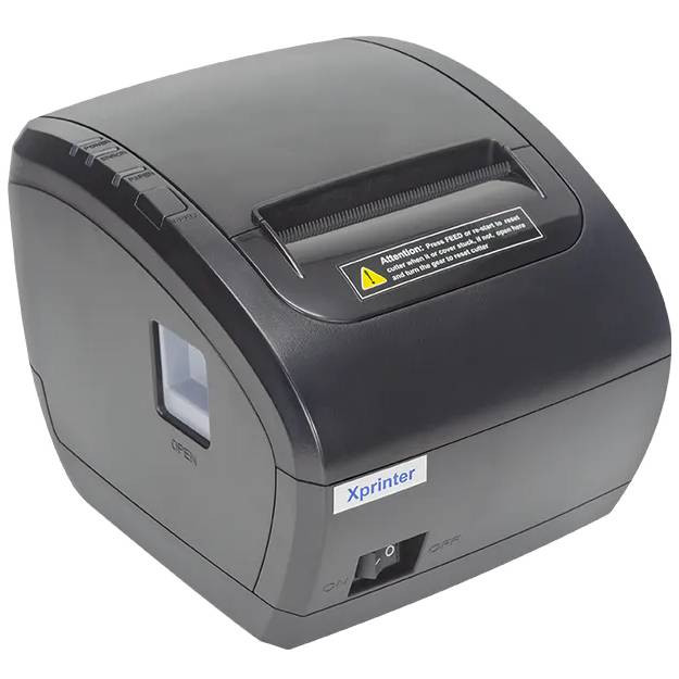 Друкарка чеків Xprinter XP-Q838L (термодрук, 230мм/с, стрічка 80мм, USB+Lan,RJ12, авторізак, чорний) Винница - изображение 2
