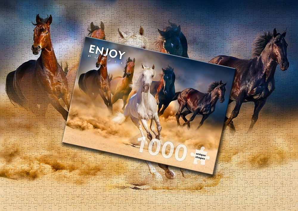 Пазл Коні, що біжать пустелею - Horses Running in the Desert (Enjoy-1356) Киев - изображение 6