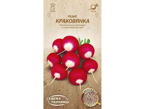 Редис КРАКОВЯНКА ОВ 2г (20 пачок) (рс) ТМ НАСІННЯ УКРАЇНИ Київ