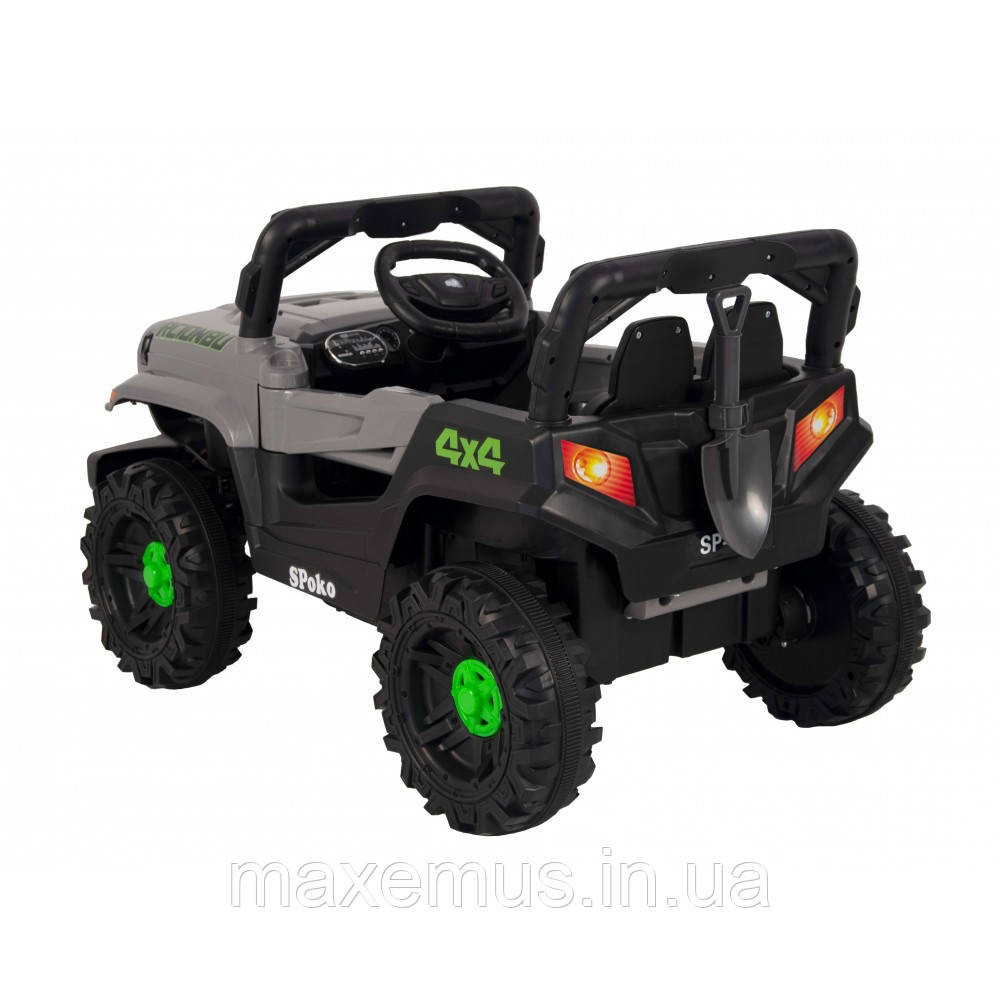 Дитячий електромобіль на акумуляторі QD-V80 електромашинка для дітей з пультом керування сірий Мостиська - фото 11