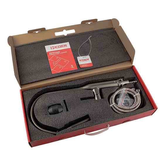 Кухонный смеситель KOER KI-70004-07 с выдвижным изливом из нержавеющей стали (KR3387) Харьков