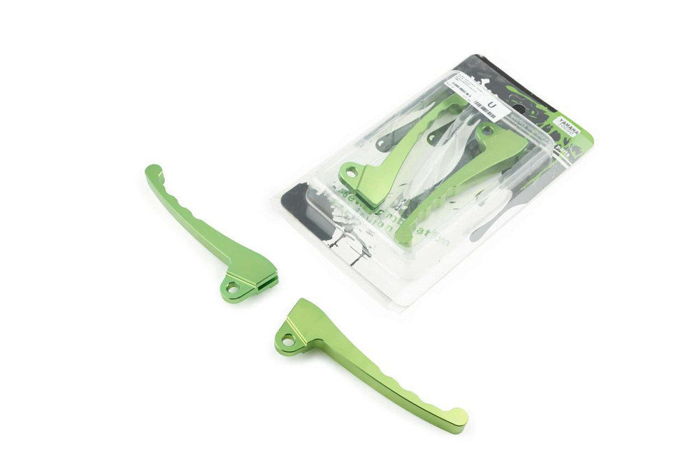 Рычаги руля скутер Ямаха Йог 50 (голые) (тюнинг, барабан/барабан, зеленые) Мукачево - изображение 1