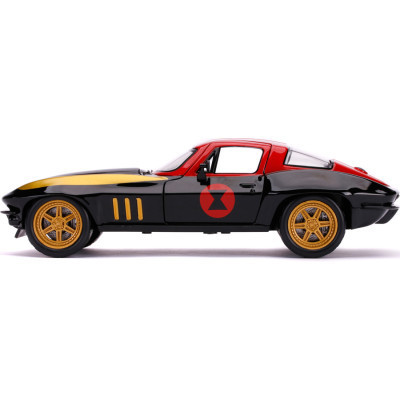 Машина Jada металева Марвел Месники Chevrolet Corvette (1966) + фігурка Чорної вдови 1:24 (253225014) Вінниця - фото 5