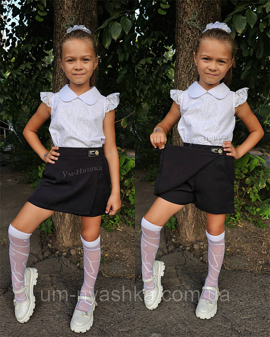 Юбка-шорты черная 128-152 Кривой Рог - изображение 1