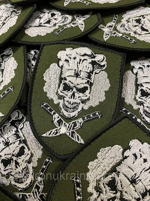 Шеврон Военный повар (Форма щит. На липучке) Размер 9x7см Киев - изображение 3