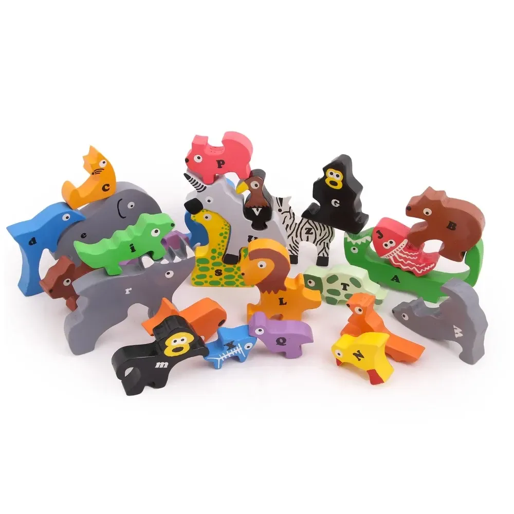 Балансуючі деревʼяні іграшки Монтесорі, деревʼяні іграшки звірів , зоо конструктор для дітей на 26 елементів Кам'янець-Подільський - фото 5