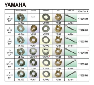 Комплект винта установочный, Yamaha (C) 40-60HP Киев - изображение 1