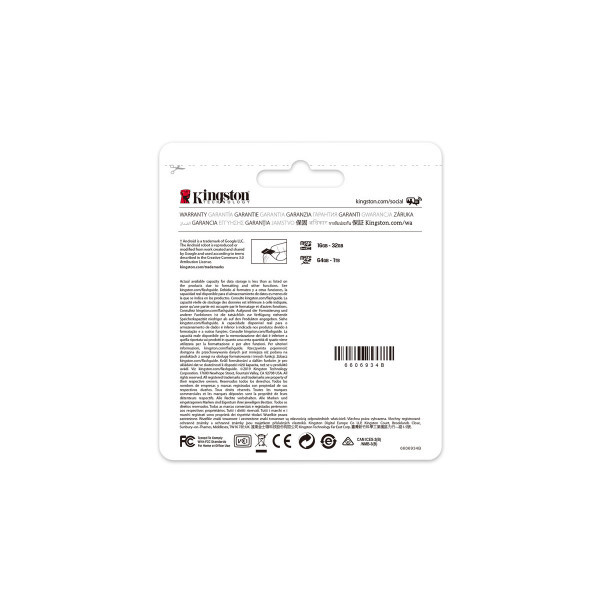 Картка пам'яті Kingston microSDXC 128 GB Canvas Select Plus 100R A1 C10 (SDCS2/128GBSP) Миколаїв - фото 6