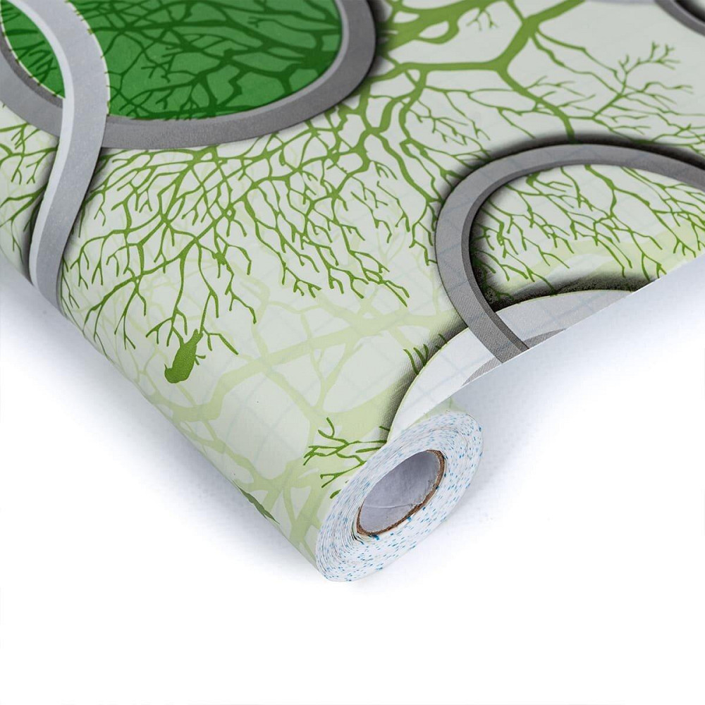 Самоклеюча плівка на паперовій основі 0,45х10м х 0,07мм Зелені дерева SW-00000797 Дніпро - фото 2