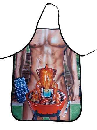 Фартук с приколом с принтом с курицей гриль 80 на 60 см разноцветный Киев