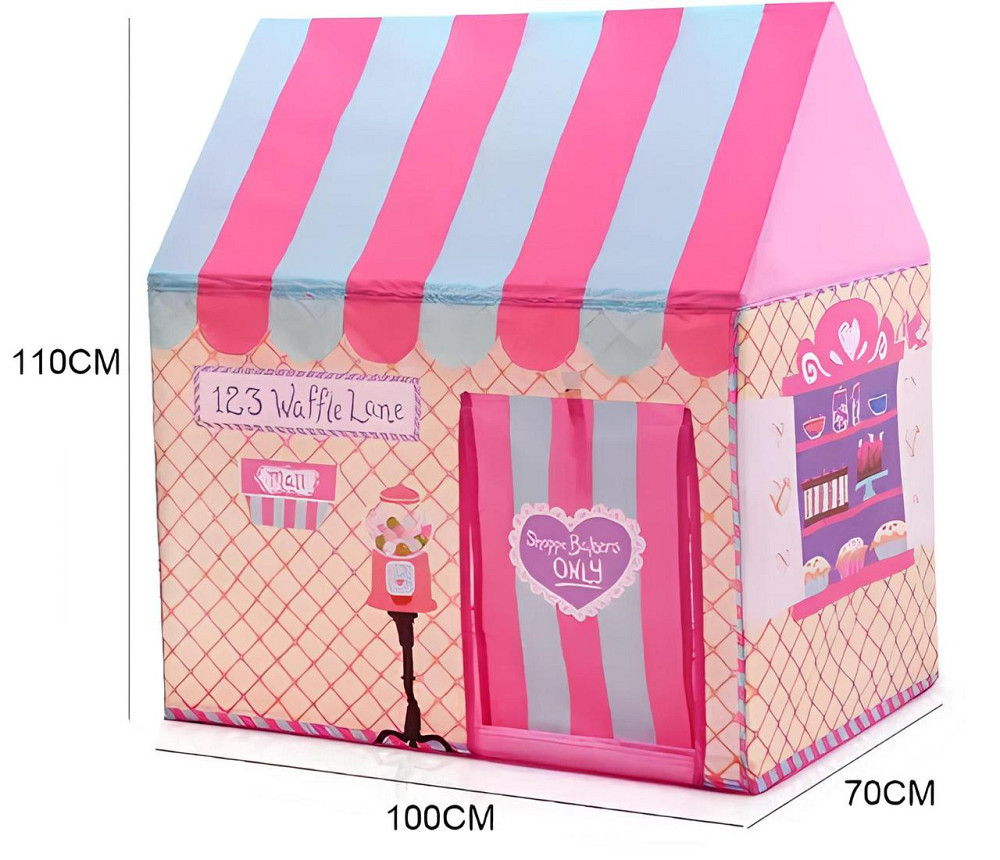 Дитячий ігровий будиночок RESTEQ — велика палатка «Солодкий будиночок» 110×70×100 см Київ - фото 6