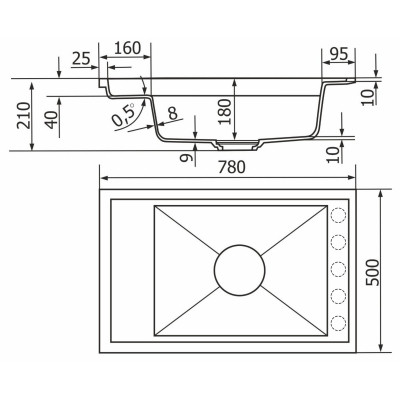 Мойка кухонная GRANADO Estella terra (gr3303) Винница - изображение 7
