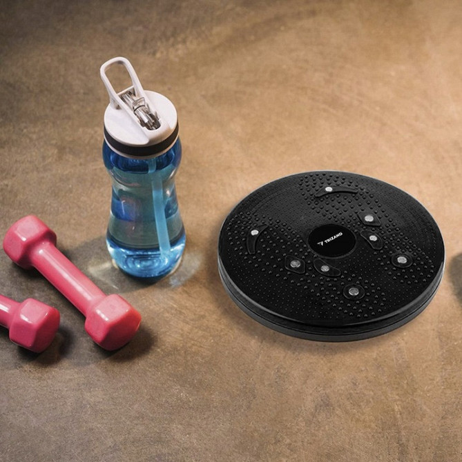 Твістер - фітнес диск поворотний для схуднення талії Trizand (22186) Black Нововолинськ - фото 8